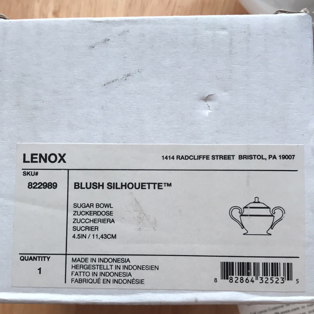 Lenox Blush Silhouette Sugar Bowl - Picture 9 of 9